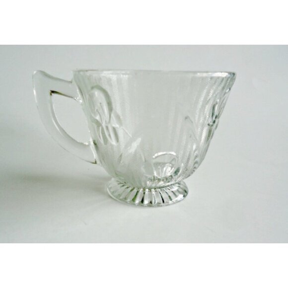 3 Depression Glass Iris And Herringbone Cups And Saucers Jeanette 1930s - Picture 3 of 5